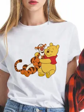 Tigger Winnie Pooh White Orange Disney Cartoon Baseball Jersey