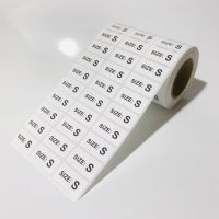 Spot Clothing Size Number Label Size Size Sticker Coated Paper Sticker Independent Station Dropshipping Manufacturers Wholesale Stickers Labels