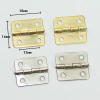 Vintage Iron Cabinet Door Luggage Mini Hinge4 Holes DecorFurniture DecorationAntique Round Corner Hinges18x16mm100Pcs