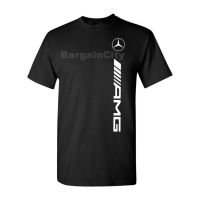 สตรีทแฟชั่น 2021 Benzs เสื้อยืดกีฬาแขนสั้นผ้าฝ้ายสีดําสําหรับผู้ชาย Mercedes Benz Amg discount k-63