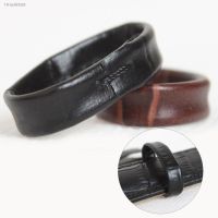 ✁ Leather Watch Strap Keeper Ring Hoop Loop Black Brown Watchband Holder Retainer 14mm/16mm/18mm/20mm/22m/24mm