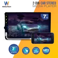 Worldtech WT-55EDCKBT-19 Car stereo, Car Audio 2Din 7-inch Mirror Link, Android and IOS (radio mp3 usb bluetooth)