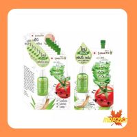 Smooto Tomato Aloe Snail White &amp; Acne Sleeping Serum สมูทโตะ มะเขือเทศ อโลเวร่าสเนล สูตร(1กล่องx6 ซอง)