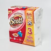 [พร้อมส่ง!!!] สก๊อตต์ กระดาษอเนกประสงค์ 90 แผ่น แพ็ค x 3 ห่อScott Interfold Towel 90 Sheets x 3 Packs