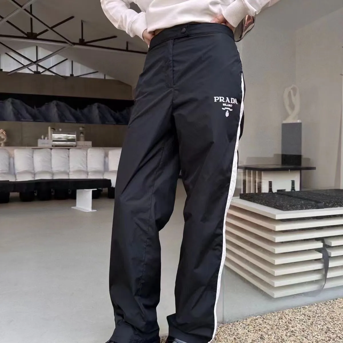Prada New Striped Casual Pants | Lazada PH