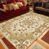 Retro Persian Floral Rug Non Skid Washable Car for Bedroom Living Room Kitchen