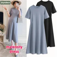 โปรโมชั่น Flash Sale : JoynCleon maternity dress for pregnant women dress de Color Floor de medium long Fashion de T-shirt shape loose casual