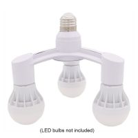 ‘；【=- E27 LED Base Light Screw E27 To E27 Splitter Adapter Lamp Holder Socket Bulb Holder Converter 3 In 1 / 4 In 1 / 5 In 1