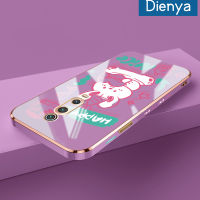 เคส Dienya สำหรับ Xiaomi Mi 9T Pro Redmi K20 Pro เคสการ์ตูนน่ารักลายโชคดีน่ารักใหม่กรอบสี่เหลี่ยมกรอบชุบซิลิก้าเจลนิ่มกันกระแทกเคสมือถือรวมเลนส์กล้องถ่ายรูปฝาครอบป้องกัน