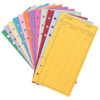 12 Budget Envelopes, Card Cash Envelope System, Save Money, Various Colors, Vertical Layout and Perforation