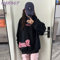 Margot Fashion เสื้อฮู้ด เสื้อแขนยาวอบอุ่น หลวมและสบาย สไตล์ ล้ำสมัย สไตล์ ทันสมัย WWY2391EPU 38Z230919