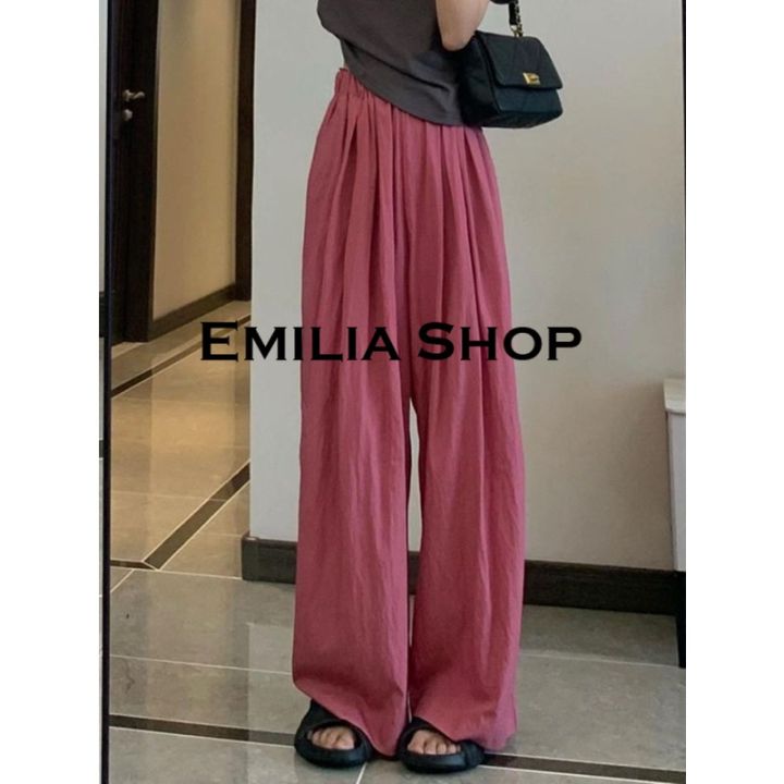 ส่งของ-emilia-shop-กางเกงขายาว-กางเกงเอวสูง-ผู้หญิงสไตล์เกาหลี-เสื้อผ้าแฟชั่นผู้หญิง-2023-ใหม่-a29l02k-0613