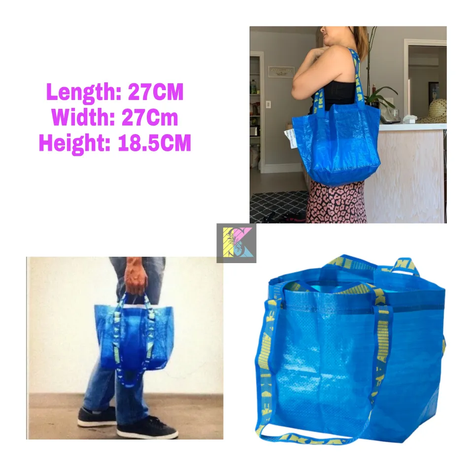 BLÅVINGAD Storage bag, whale pattern/blue-green - IKEA