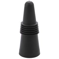 Wine Stoppers (Set of 15), Silicone Wine Bottle Stopper and Beverage Bottle Stoppers, Black