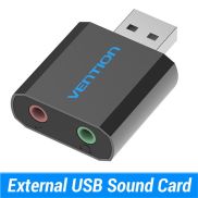 Renataer Bền Stereo USB Để 3.5Mm Bộ chuyển đổi tai nghe lỗ cắm microphone