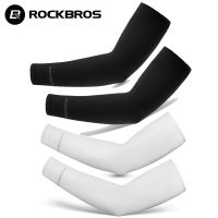 ROCKBROS UV Protect Arm Sleeves Ice Fabric Running Basketball Camping Riding Arm Warmers Sports Wear arm sleeve Protective Gear Supports Braces