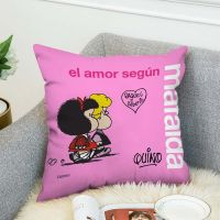 (All inventory) Mafalda Bed Decorative Pillow Cover 45X45 Cushion Cover Luxury Short Plush Sofa Car Seat 45 * 45 yen (contact information) The seller to support free customization. The pillow is designed with double-sided printing.