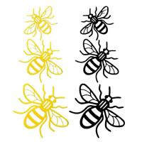 Metal Bee Wall Art 3pcs Stainless Metal Bee Wall Hangings Stainless Fence Decor Bumble Bee Garden Decor carefully