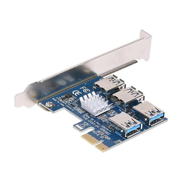 อะแดปเตอร์ไรเซอร์การ์ด-ver009s-pcie-1ถึง4การ์ดเพิ่มพอร์ต-pcie-สำหรับขุดบิตคอยน์