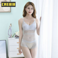 [CMENIN] ลูกไม้ยาวสไตล์เซ็กซี่สำหรับผู้หญิง Breathable ชุดชั้นในเซ็กซี่ชุดชั้นในสตรี Bras กับกางเกง B0230