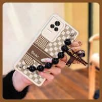 pearl bracelet protective case Phone Case For Xiaomi Redmi K50 soft shell Anti drop airbag Nordic style Solid color