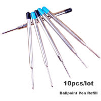 M8TT 10PCS/LOT 0.5mm ร้อน ลายเซ็น สำนักงาน โรงเรียน แกนกลางปลายปากกา โลหะ หมึกสีน้ำเงิน/ดำ ปากกาลูกลื่นแบบเติม