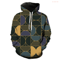 Abstract Pattern Mens Hoodies 3D Print Casual Pullover Spring Long Sleeve Funny Tops Oversized Cool Sweatshirts Streetwear Size:XS-5XL