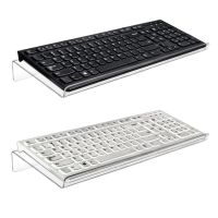 Acrylic Computer Keyboard Holder Clear Tilted Keypad Stand for Office Home