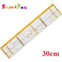 30cm Acrylic Tailors Ruler with Reinforced Steel Edge for Blade Protection Code Readers  Scan Tools