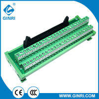 โมดูลอินเทอร์เฟซ GINRI JR-50TBC พร้อมตัวเชื่อมต่อ IDC FRC เอาต์พุต50พิน1A DC24V