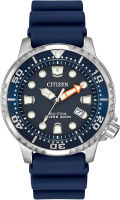 Citizen Eco-Drive Promaster Diver Mens Watch, Stainless Steel with Polyurethane Strap Blue Strap, Blue Dial