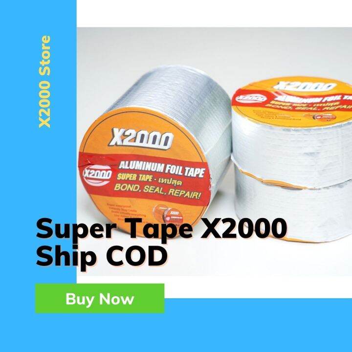 (Authentic) Super Tape X2000 Original SUPER STRONG Aluminum Foil Tape ...