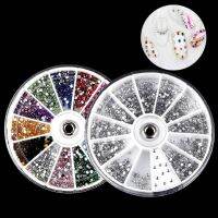 【hot sale】 ☢◕✖ B50 Monja 2400Pcs Nail Art Round Rhinestone Studs Gel Polish DIY Shiny Gem Jewelry Crystal Style Flat Beads Accessories