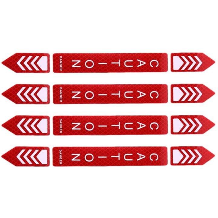 reflective-decals-safety-high-visibility-waterproof-car-decals-warning-tape-4pcs-diy-self-adhesive-car-accessories-reflective-strips-motorcycle-decoration-for-trucks-fishing-boats-kayak-calm