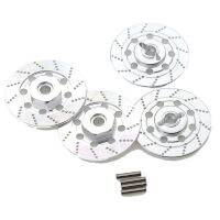 8PCS Metal Brake Disc Wheel Rim Box Metal Hex Adapter 12mm for 1/10 Sakura D4 On-Road Racing RC Car Parts,Silver