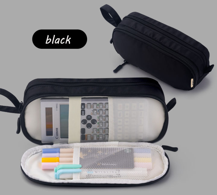 กระเป๋าเก็บของเครื่องเขียนที่ใส่ดินสอนุ่มกระเป๋าดินสอสำหรับวัยรุ่นที่จับที่ใส่เครื่องเขียนกล่องดินสอ