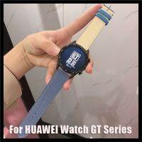 Susu สายหนังแท้สำหรับนาฬิกา HUAWEI GT2 Pro 46Mm,สายนาฬิกาอุปกรณ์เสริมสายรัดข้อมือสำรองสำหรับ Magic 2 46Mm