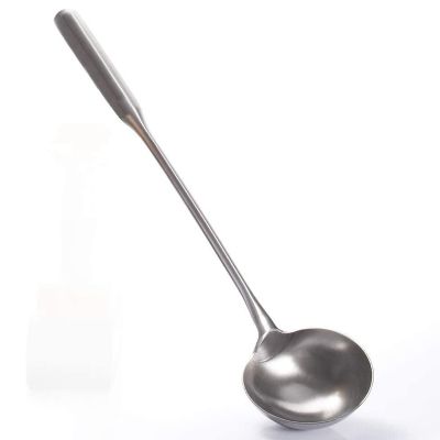 Soup Ladle, Wok Spatula,the Longer Handle Shovel Spoon Rustproof, Heat Resistance, Integral Forming Durable Stainless