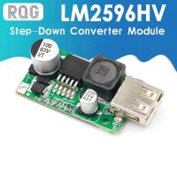 Lm2596hv โมดูลเครื่องชาร์จ Usb บอร์ด5V Dc-Dc โมดูลตัวแปลง Step Down Buck 9V 12V 24V 36V 48V ถึง5V 3a