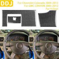 For Chevrolet Colorado For GMC Canyon Accessories Car Carbon Fiber Interior Steering Wheel Side Plate Brake Release Trim Sticker