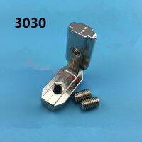 50pcs/lot T Slot L-Shape 3030 Aluminum Profile Interior Corner Connector Joint Bracket for 3030 Alu-profile (with M6 screws)