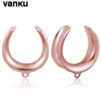 Vanku 2ชิ้น316แบบง่าย Lแสตนเลสปลั๊กขยาย Tindik Telinga อุโมงค์แฟชั่นสำหรับ Dangles DIY เครื่องวัดหูอุโมงค์อานเครื่องประดับร่างกาย