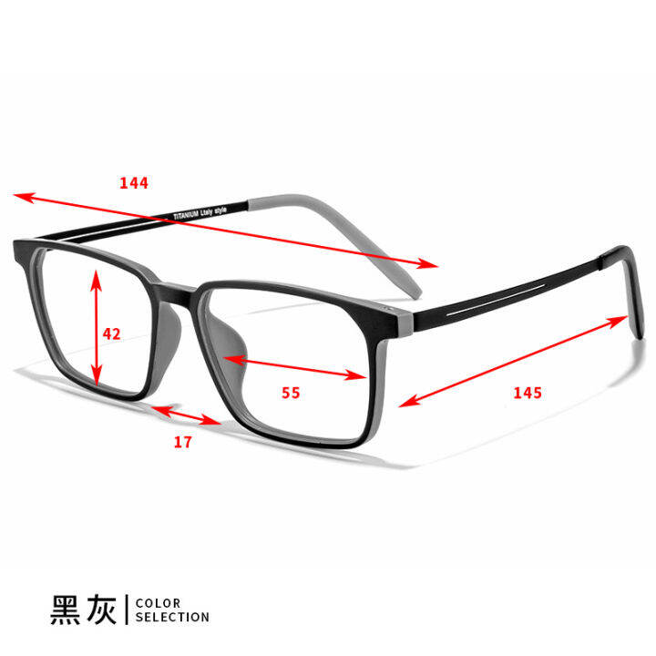 ใหม่-titanium-square-men-คลาสสิกธุรกิจแว่นตากรอบ-designer-สายตาสั้นแว่นตาผู้หญิง-prescription-ultra-light-แว่นตา