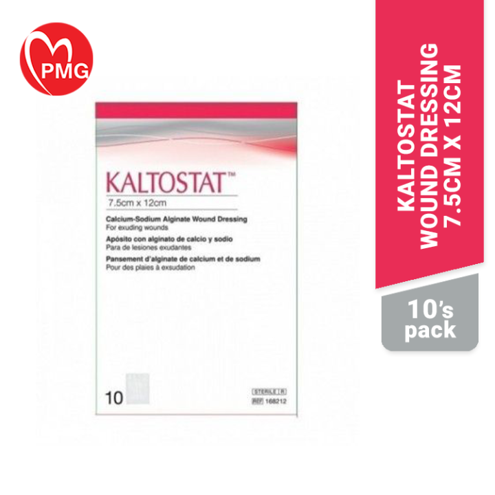 [PMG P[HARMACY] Kaltostat Wound Dressing 7.5X12 Pack Lazada