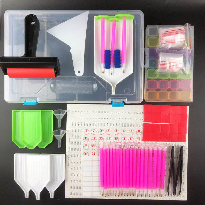 5d-diamond-painting-accessories-kits-diamond-embroidery-accessories-set-storage-box-roller-point-sticker-drill-pen-set