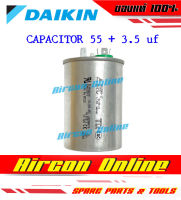 คาปาซิเตอร์ 3 หัว สำหรับแอร์ DAIKIN ของแท้ ขนาด 55 + 3.5 uf 440 VAC รหัส 4012131