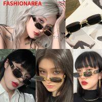 【คุณภาพสูง】(FASHIONAREA) COD พร้อมสต็อก แฟชั่นฮิปฮอปแว่นกันแดดทรงสี่เหลี่ยมผืนผ้าใหม่ผู้หญิง/ผู้ชาย Unisex 5 สี