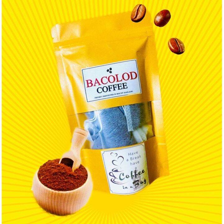 BACOLOD COFFEE 10 COFFEE BAG 50G BACOLOD PASALUBONG☂ Lazada PH