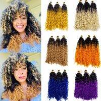 Fullstar Crochet Hair Ombre Color Heat Resistant Synthetic Curly Hair Crochet Braids Bohemian for Fake Hair Women Daily Patry