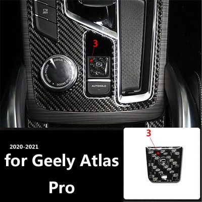 for Geely Atlas Pro Emgrand Boyue pro Proton X70 Azkarra 2020 2021 Car interior decoration carbon fiber pattern patch DIY access
